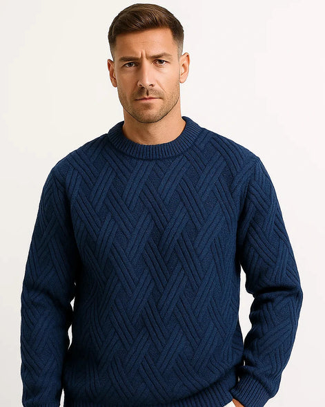 Aran Wool Sweater | Textured Knit | Relaxed Fit — view 6
