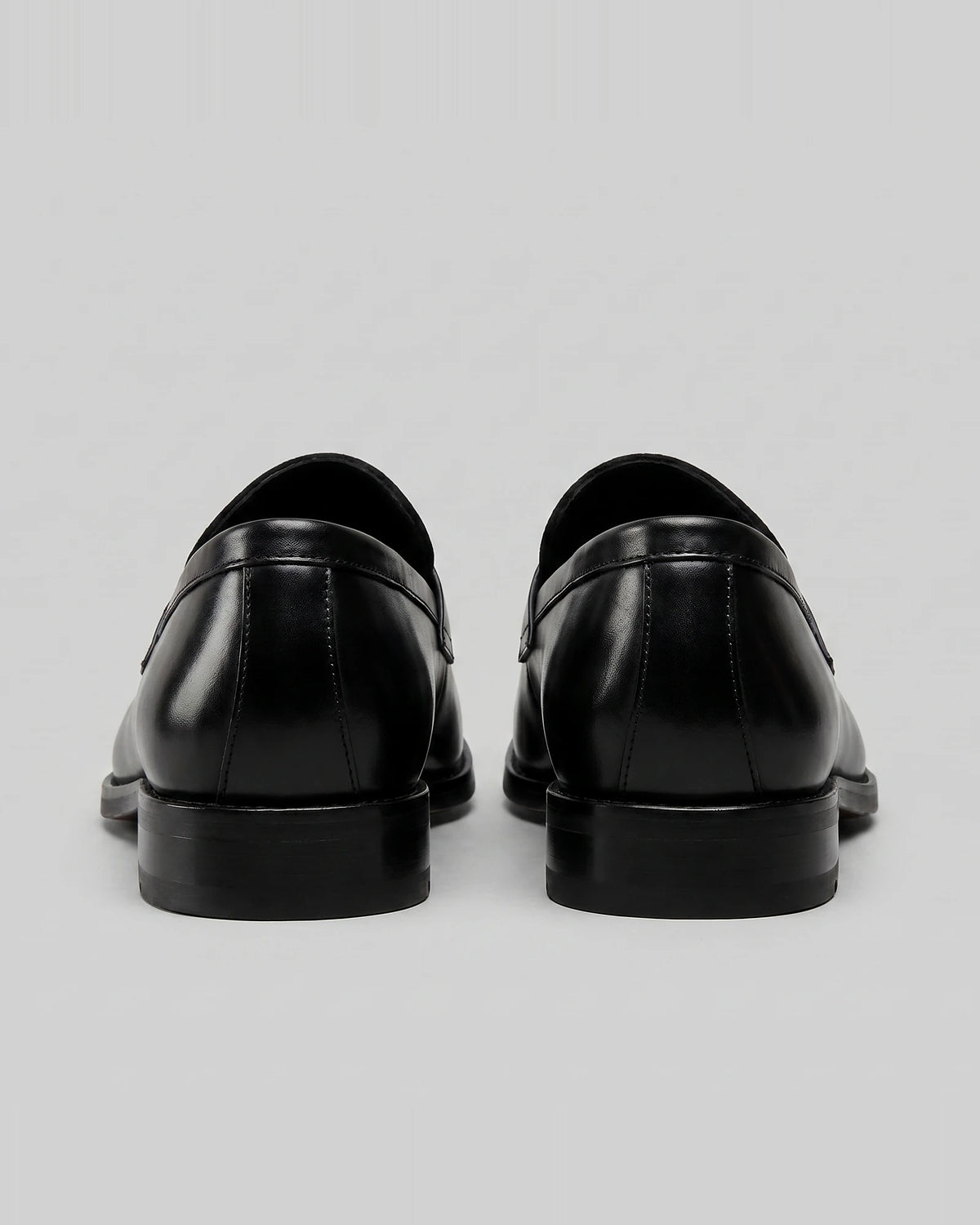 Black Penny Loafers Men Suede Panel Leather-Effect - Valedrian — view 3