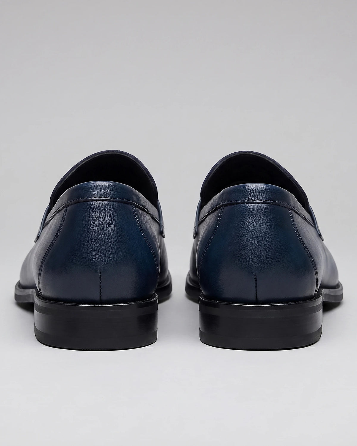 Black Penny Loafers Men Suede Panel Leather-Effect - Valedrian — view 8