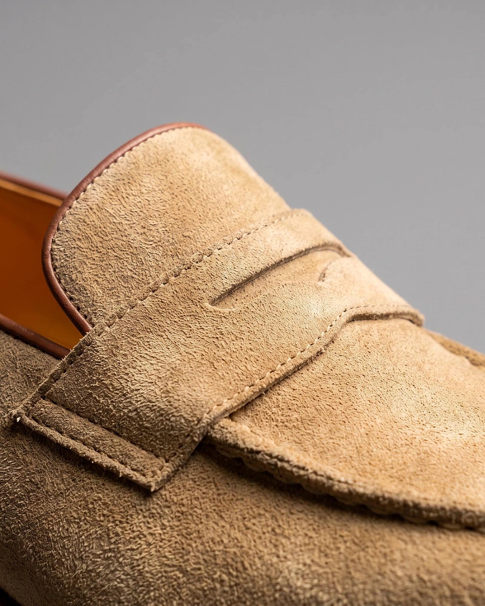 Black Suede Penny Loafers Men Cowhide, Leather Lining & Stacked Heel - Valedrian — view 11