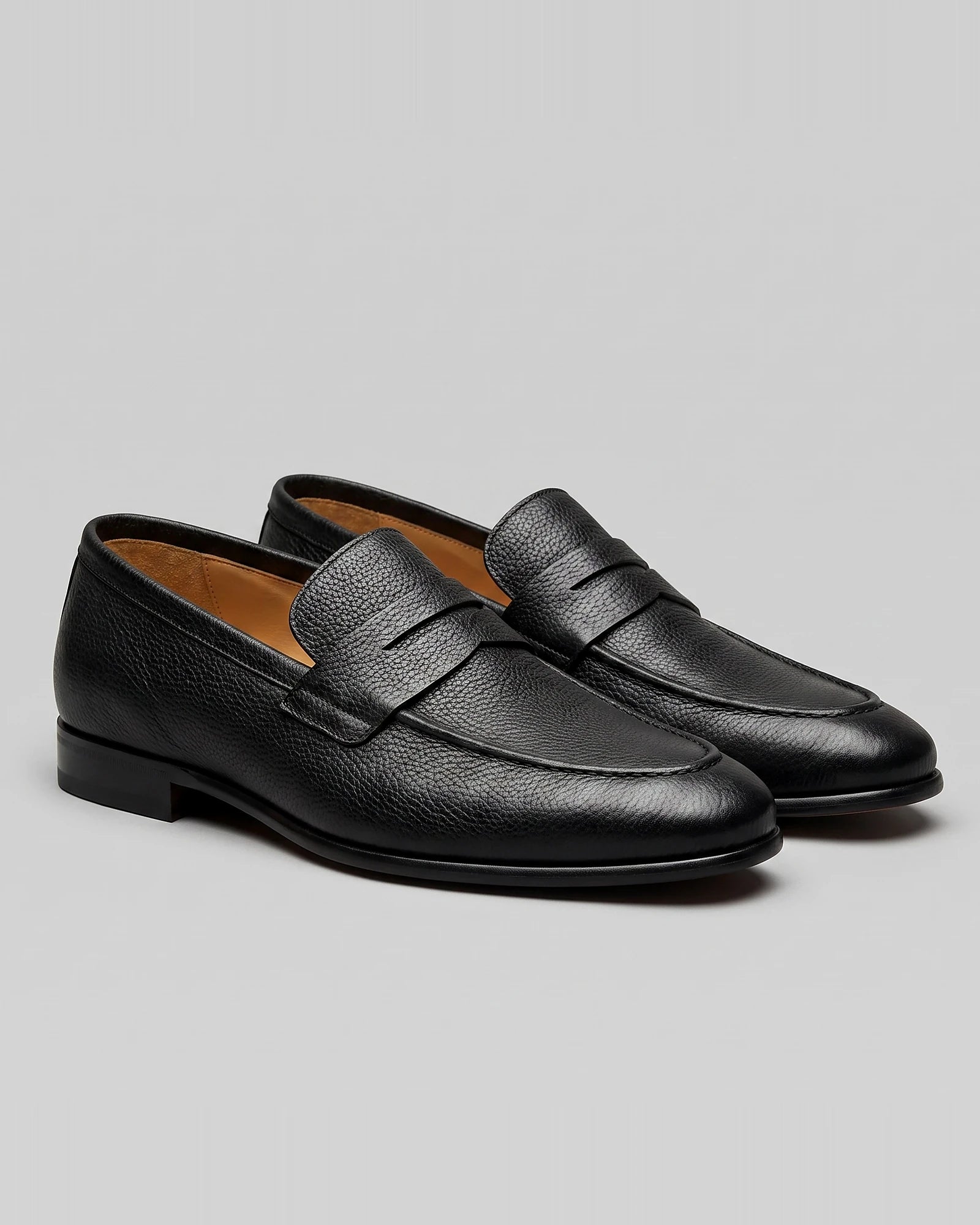 Brown Suede Loafers Men Sheepskin Penny Slip-On, Dark Brown - Valedrian — view 13
