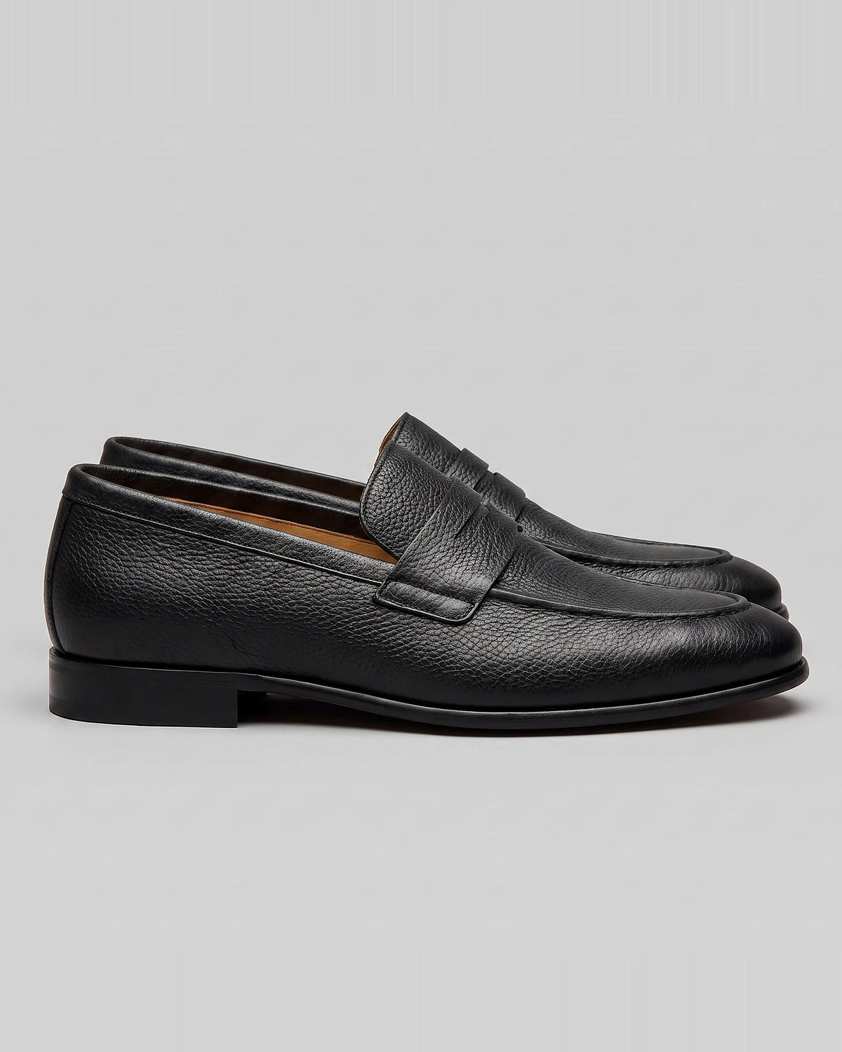 Brown Suede Loafers Men Sheepskin Penny Slip-On, Dark Brown - Valedrian — view 16