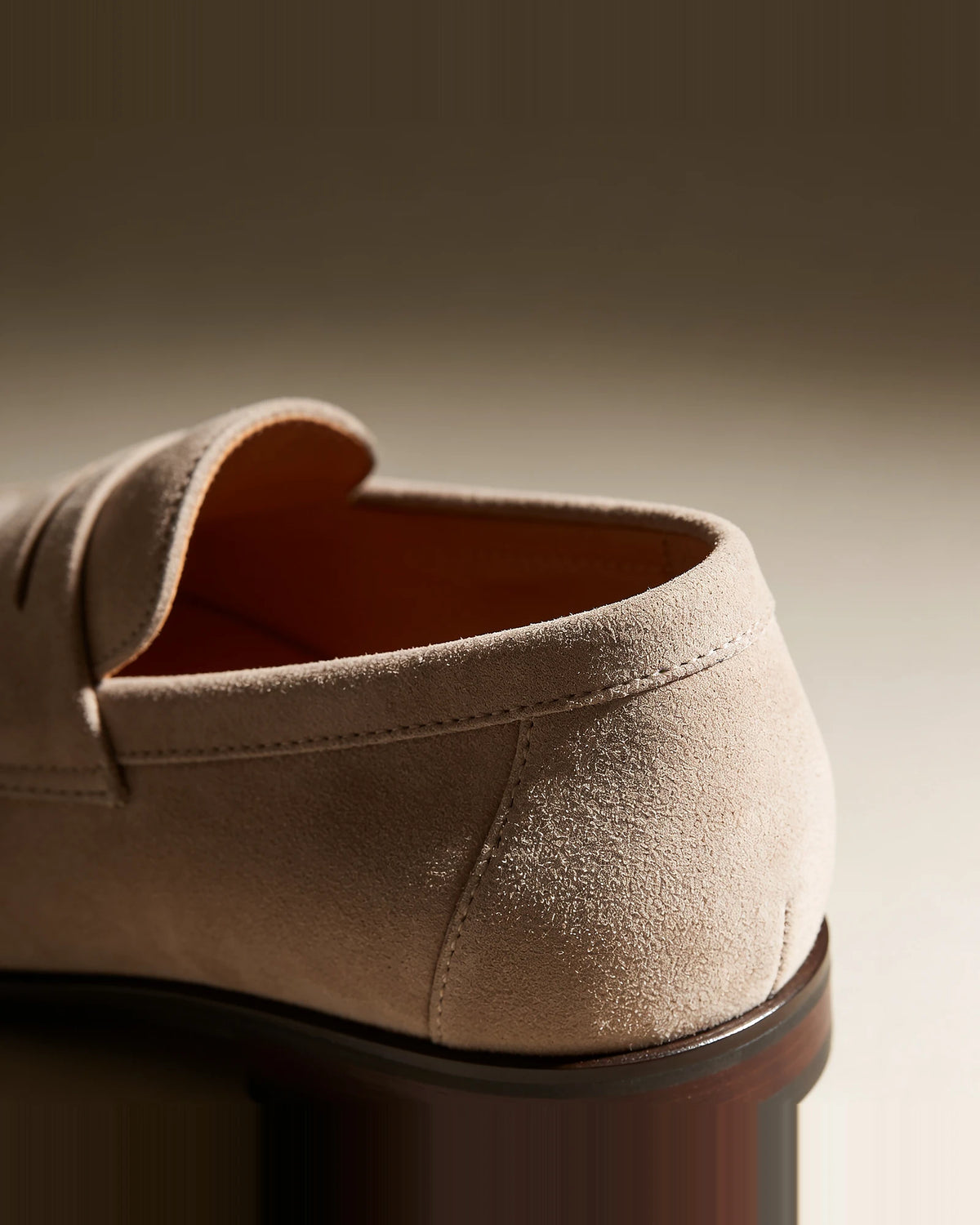 Brown Suede Penny Loafers Men PU Moccasin Slip-On | Valedrian — view 37