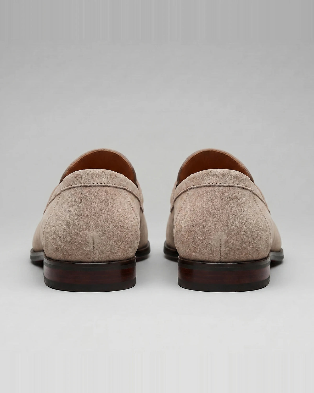 Brown Suede Penny Loafers Men PU Moccasin Slip-On | Valedrian — view 38