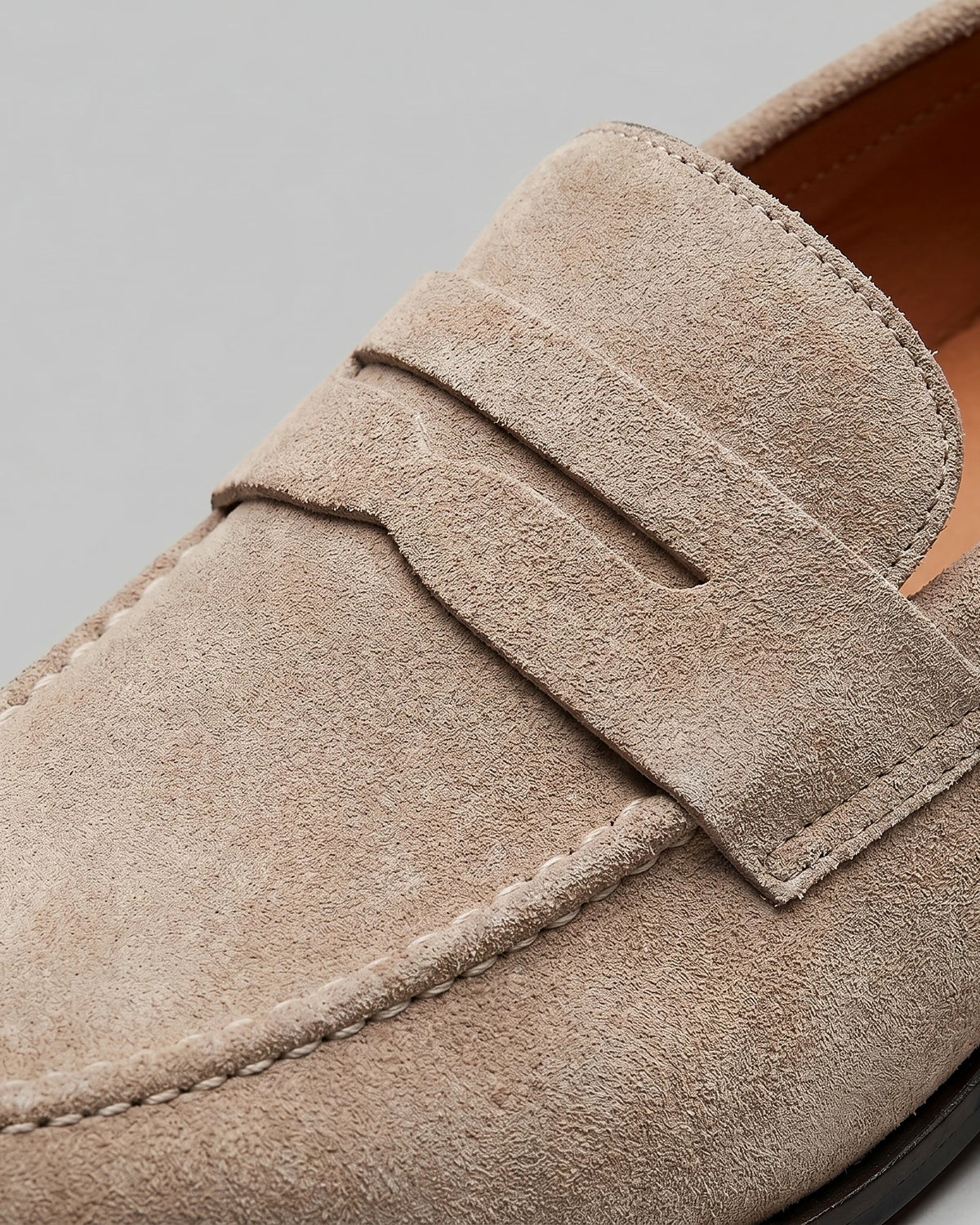 Brown Suede Penny Loafers Men PU Moccasin Slip-On | Valedrian — view 39