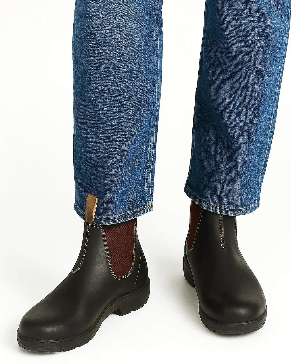 Craft Leather Chelsea Boots | Round Toe | Rubber Sole — view 4