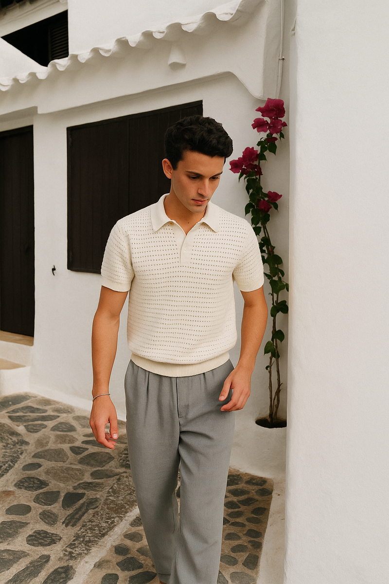 Men's Pleated Trousers Wide-Leg High-Waist Tailored Fit – Valedrian
