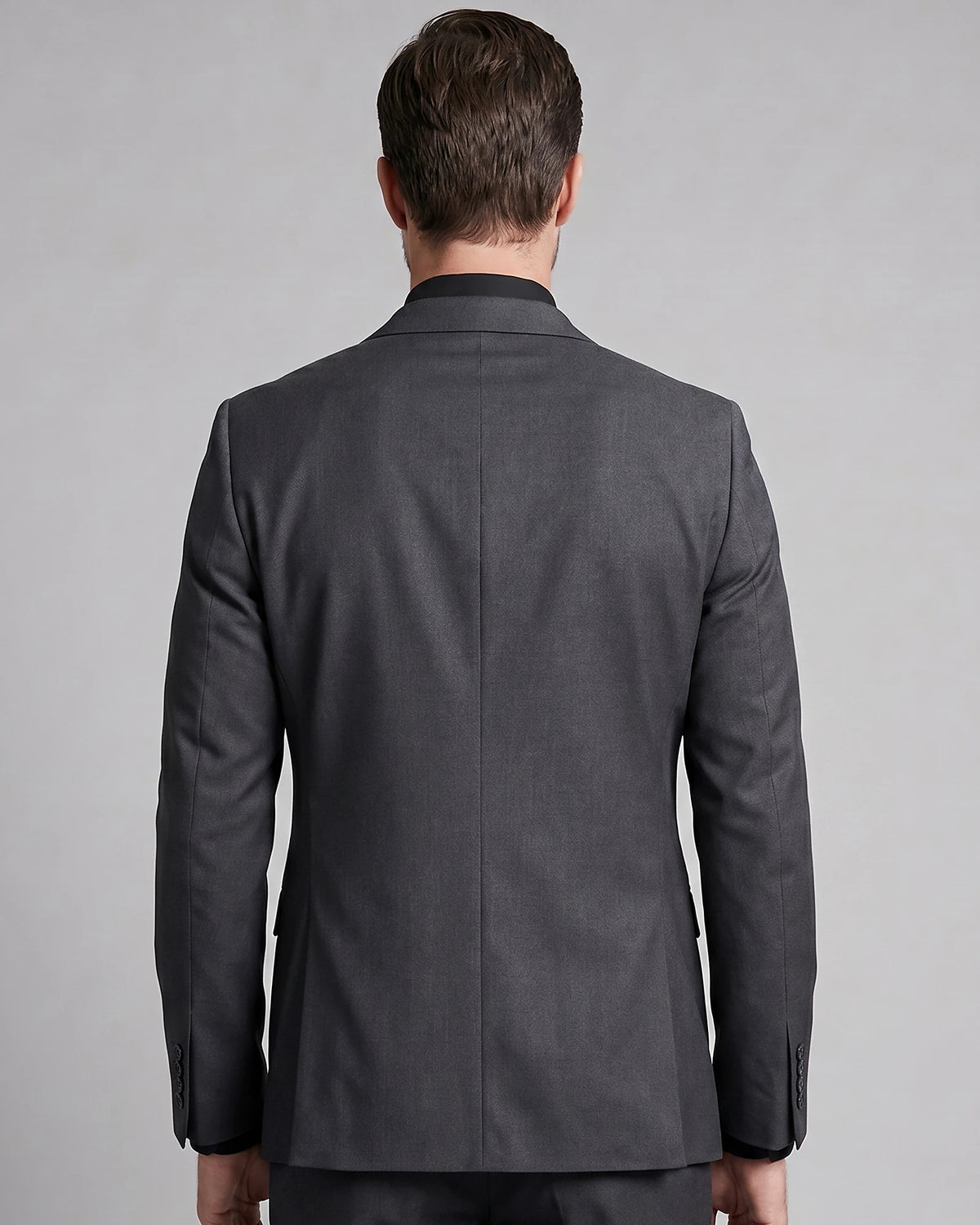Men's 3 Piece Suit Jacket Waistcoat Trousers Notch Lapel Gray Navy - Valedrian — view 14