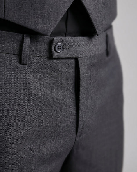 Men's 3 Piece Suit Jacket Waistcoat Trousers Notch Lapel Gray Navy - Valedrian — view 15