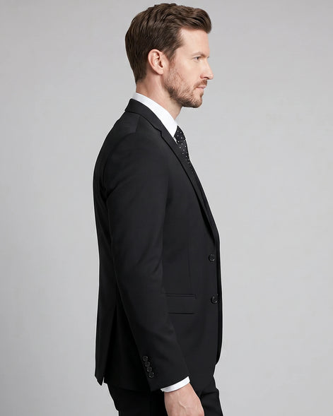 Men's 3 Piece Suit Jacket Waistcoat Trousers Notch Lapel Gray Navy - Valedrian — view 18
