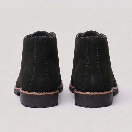Men's Black Slip-On Ankle Boots PU Leather, Sizes 5–12 – Valedrian — view 2