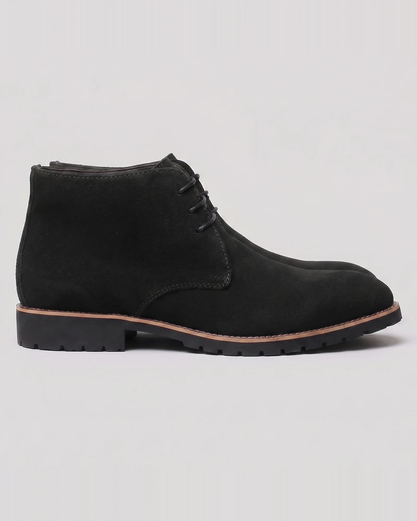 Men's Black Slip-On Ankle Boots PU Leather, Sizes 5–12 – Valedrian — view 3