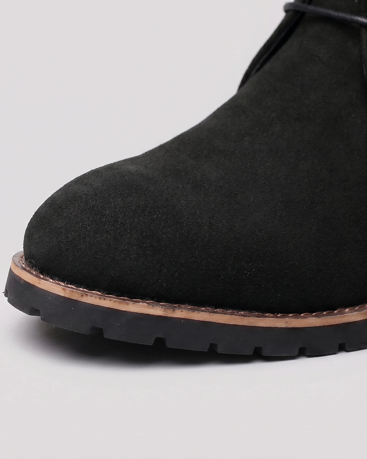 Men's Black Slip-On Ankle Boots PU Leather, Sizes 5–12 – Valedrian — view 4