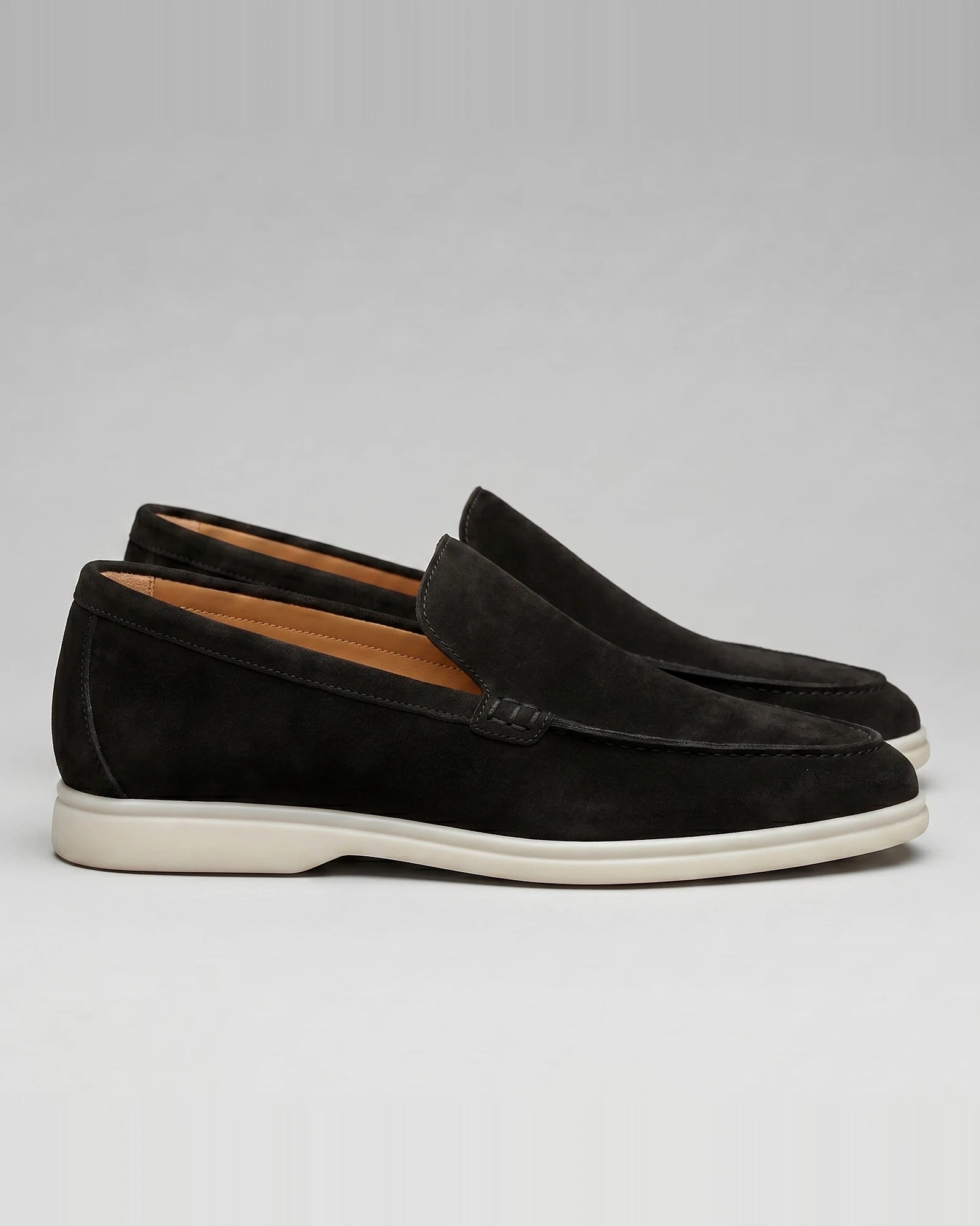 Men's Black Suede Loafers – Rubber Sole, UK 6–10 | Valedrian — view 2