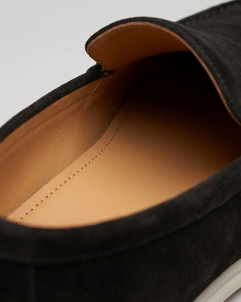 Men's Black Suede Loafers – Rubber Sole, UK 6–10 | Valedrian — view 4