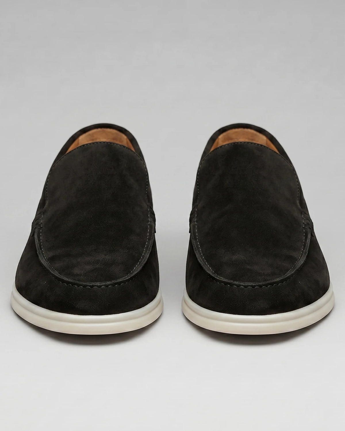 Men's Black Suede Loafers – Rubber Sole, UK 6–10 | Valedrian — view 5