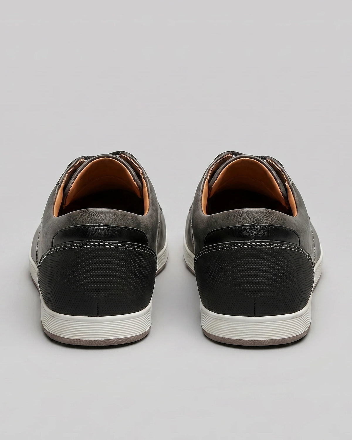Men's Brown Leather Shoes Lace-Up Smart Casual Sneaker Style - Valedrian — view 18