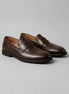 Men's Brown Penny Loafers PU Leather-Look Chunky Rubber Sole UK 5–13 – Valedrian