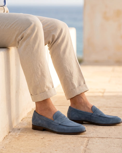 Men's Brown Penny Loafers Slip-On Shoes Sizes 5–9.5 – Valedrian — view 7