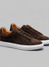 Men's Brown Suede Low-Top Sneakers Rubber Sole – Valedrian