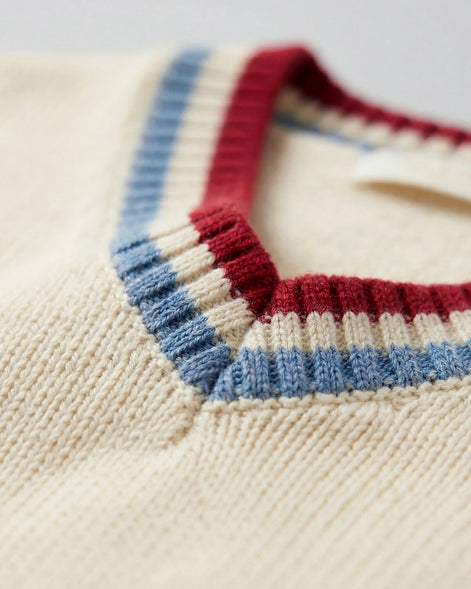 Men's Cable Knit V-Neck Sweater Vest White Sizes XS–4XL – Valedrian — view 13