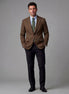 Men's Casual Blazer Brown Navy XS–3XL Regular Fit - Valedrian