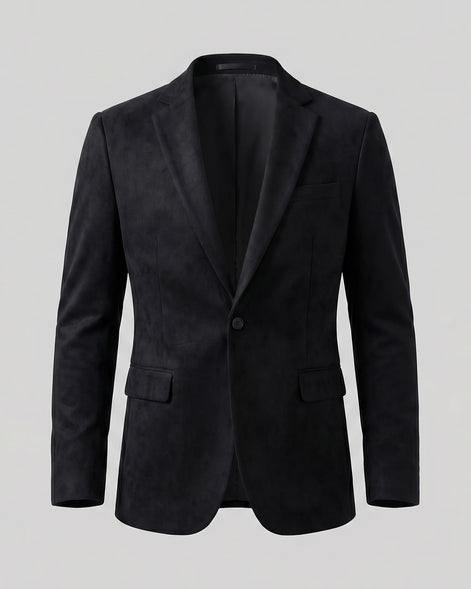 Men's Casual Blazer Green / Grey Single Button Tailored Fit – Valedrian — view 10