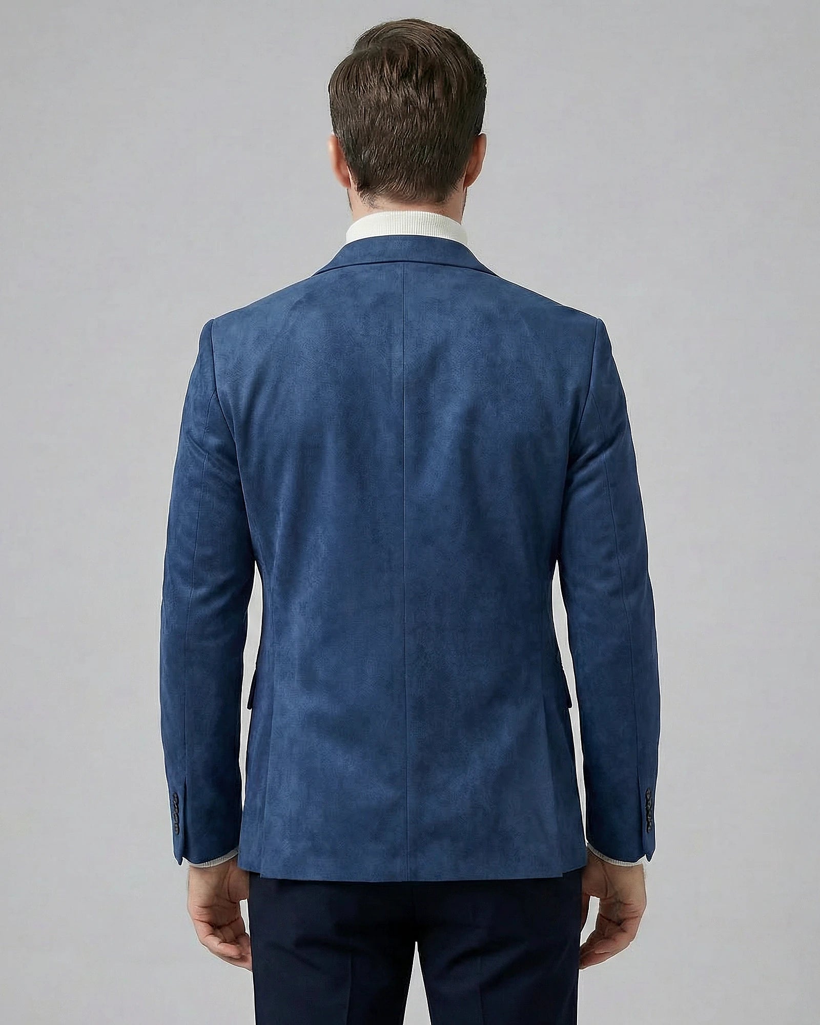 Men's Casual Blazer Green / Grey Single Button Tailored Fit – Valedrian — view 13