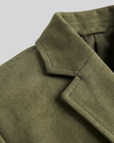 Men's Casual Blazer Green / Grey Single Button Tailored Fit – Valedrian — view 24