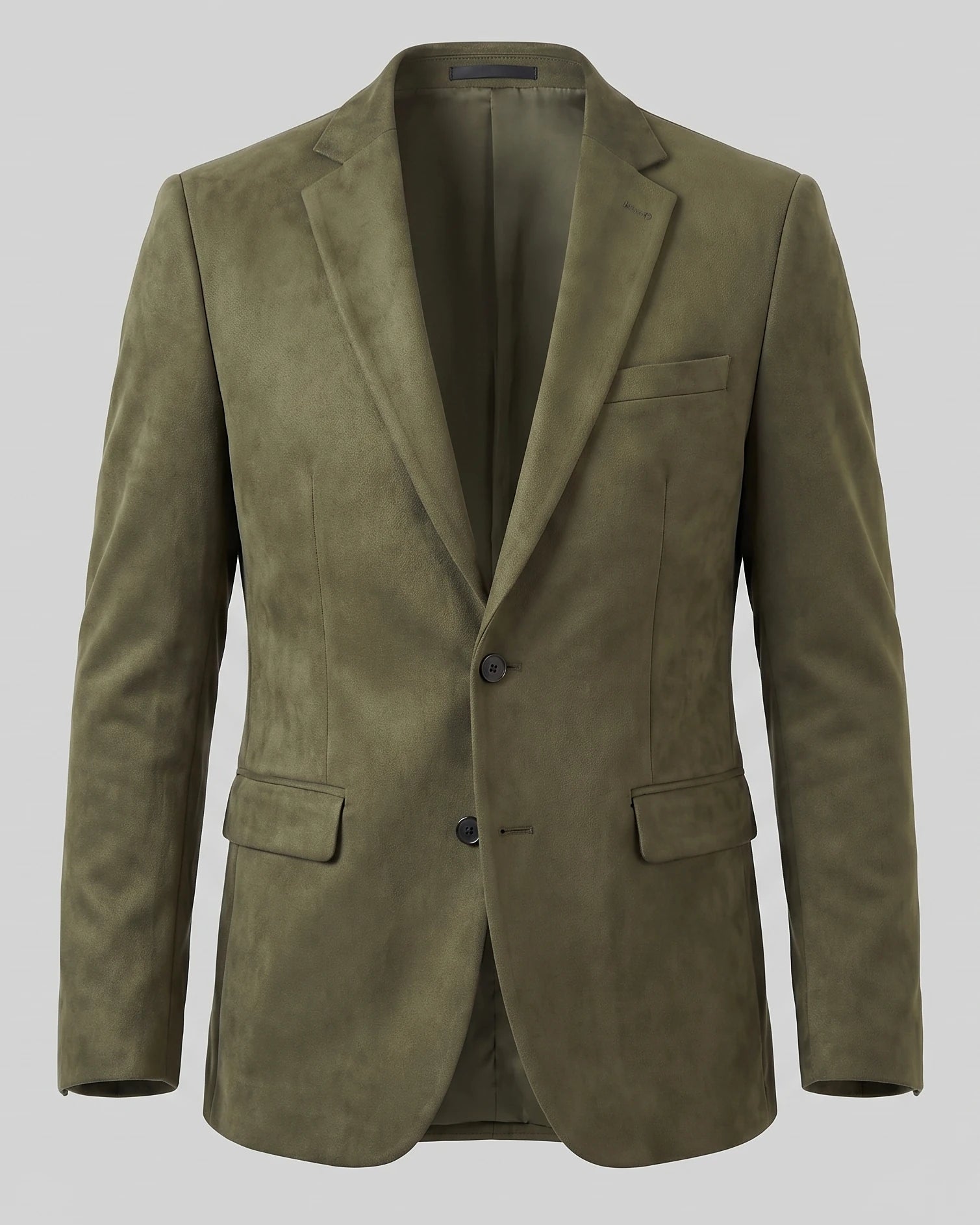 Men's Casual Blazer Green / Grey Single Button Tailored Fit – Valedrian — view 25