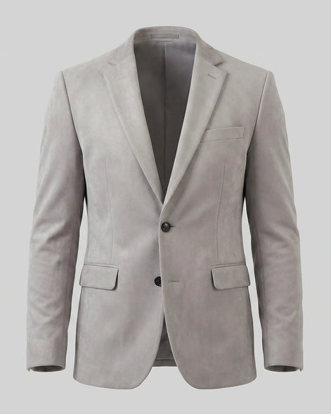 Men's Casual Blazer Green / Grey Single Button Tailored Fit – Valedrian — view 5