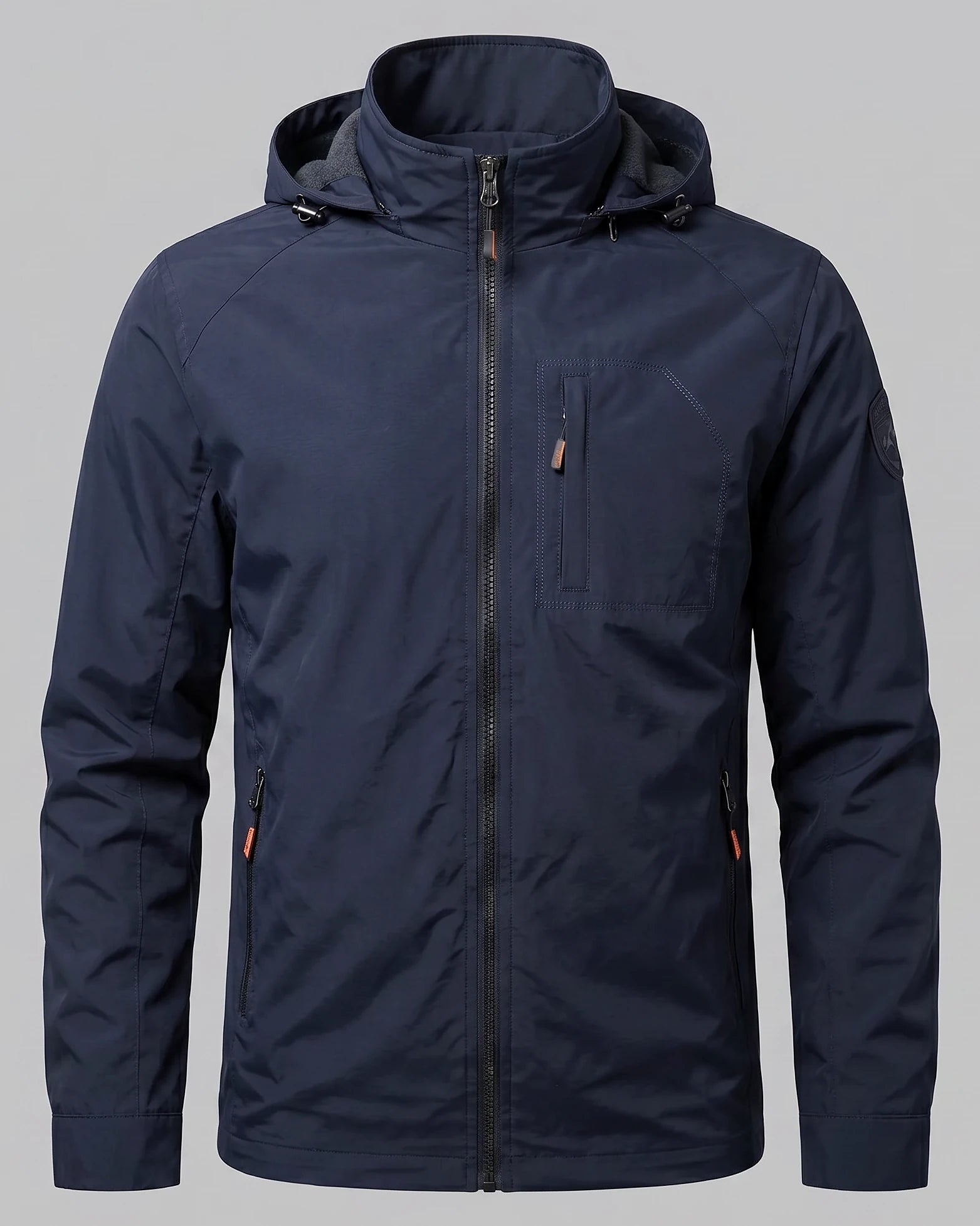 Men's Casual Softshell Hooded Jacket Black Blue M–4XL - Valedrian — view 10