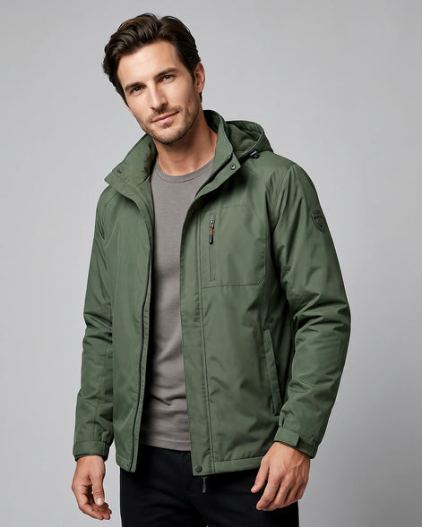 Men's Casual Softshell Hooded Jacket Black Blue M–4XL - Valedrian — view 17
