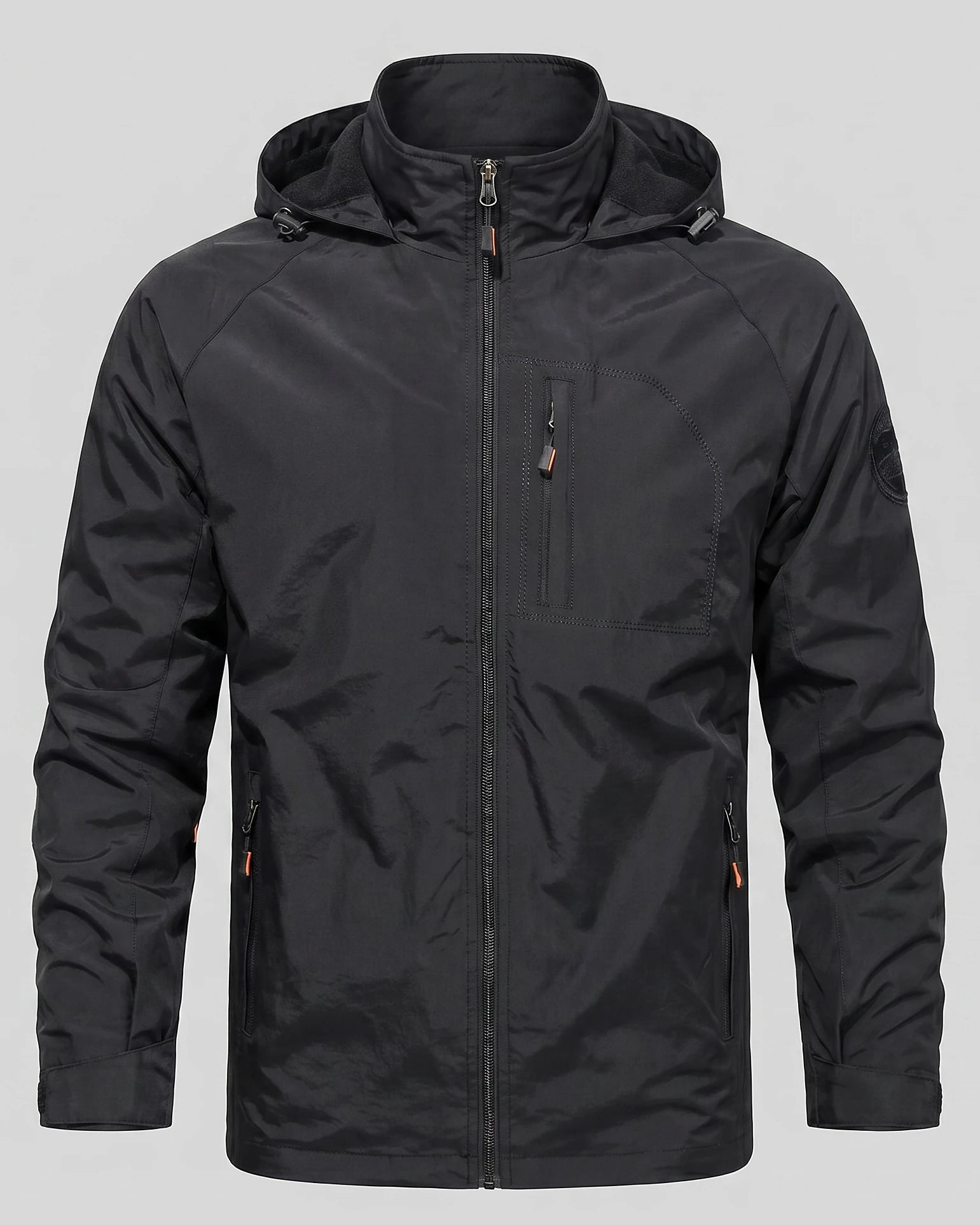 Men's Casual Softshell Hooded Jacket Black Blue M–4XL - Valedrian — view 2