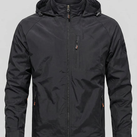 Men's Casual Softshell Hooded Jacket Black Blue M–4XL - Valedrian — view 2