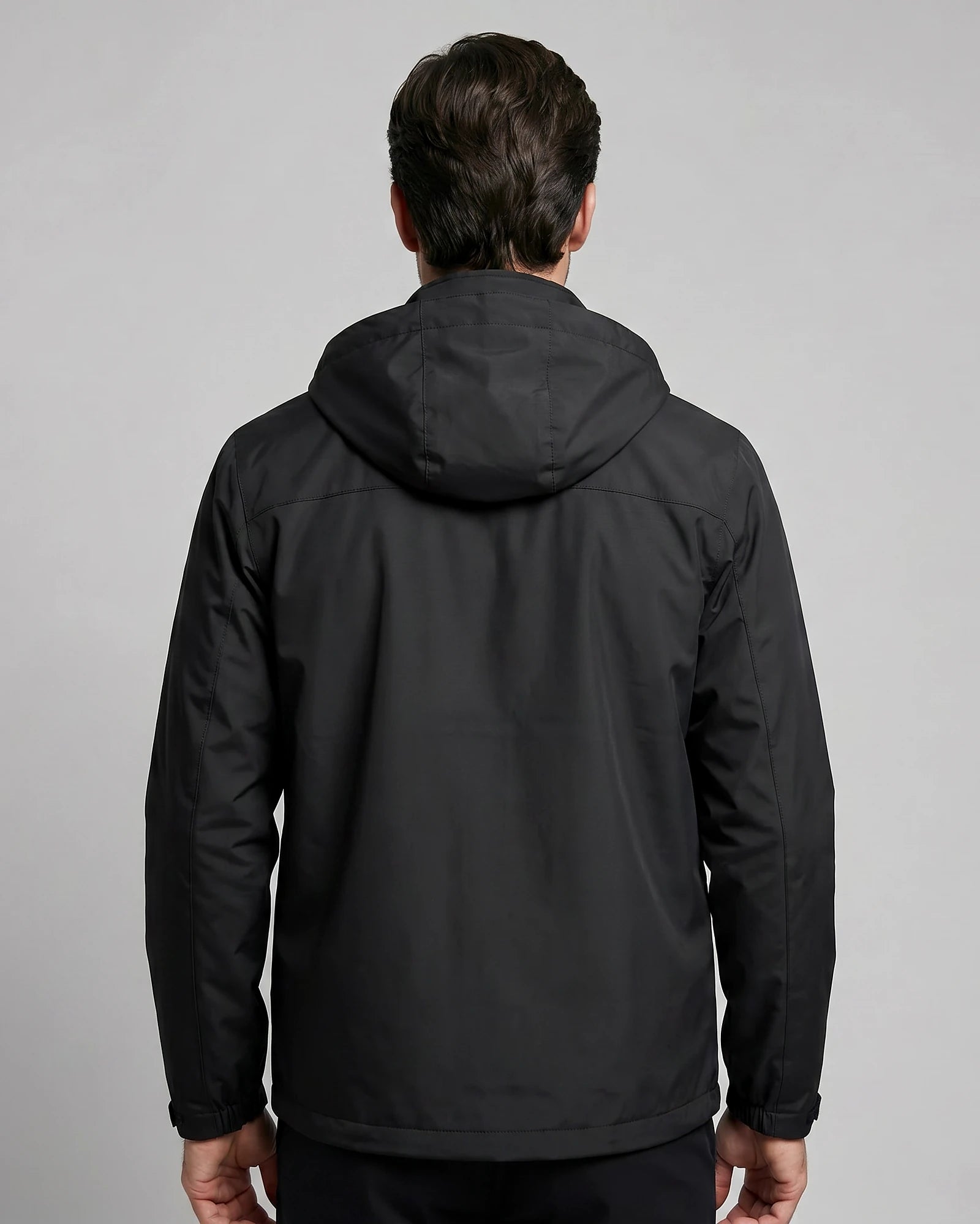 Men's Casual Softshell Hooded Jacket Black Blue M–4XL - Valedrian — view 4
