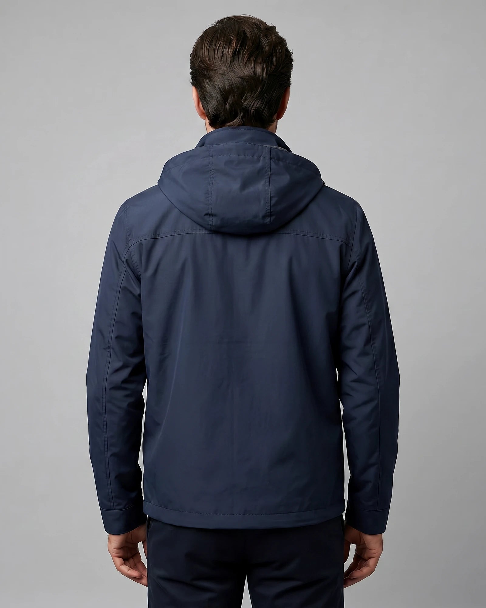 Men's Casual Softshell Hooded Jacket Black Blue M–4XL - Valedrian — view 8
