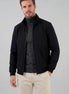 Men's Casual Stand Collar Jacket Black Grey Lightweight - Valedrian