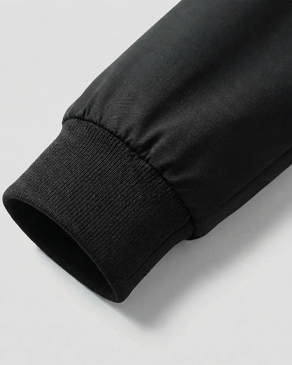 Men's Casual Stand Collar Jacket Black Grey Lightweight - Valedrian — view 4