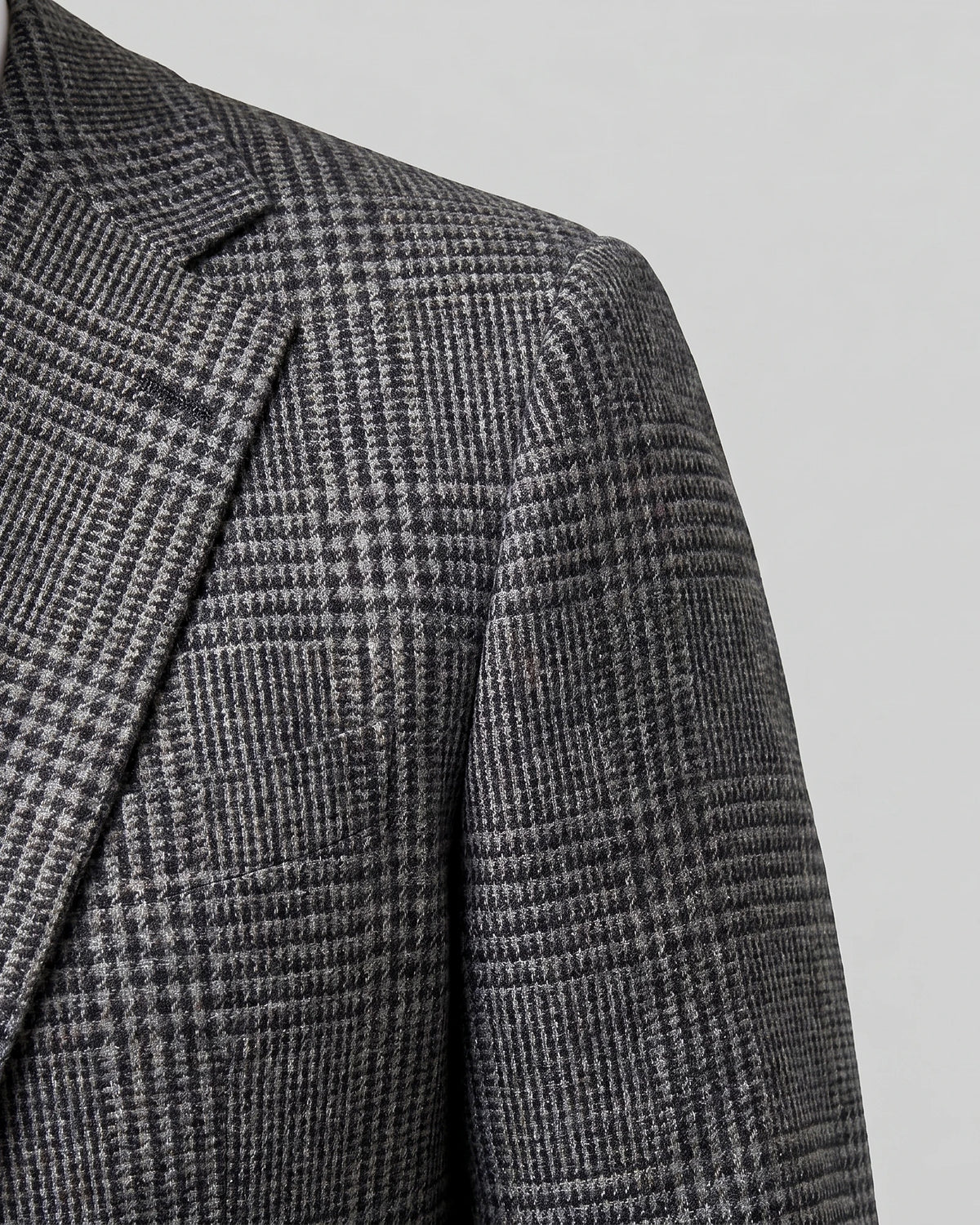 Men's Check Casual Blazer Textured Sport Coat Brown & Grey S–3XL - Valedrian — view 9