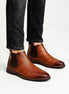 Chelsea Boots | Retro Slip-On | Synthetic Leather