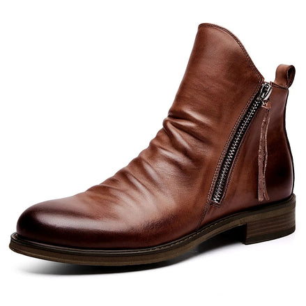 Chelsea Boots | Side Zip Leather Ankle Boot — view 2