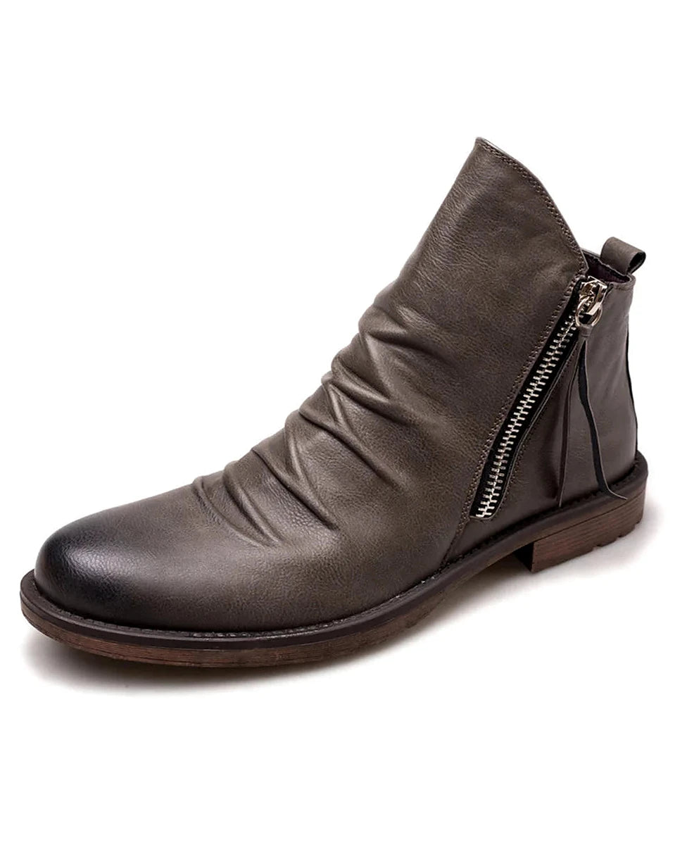 Chelsea Boots | Side Zip Leather Ankle Boot — view 4