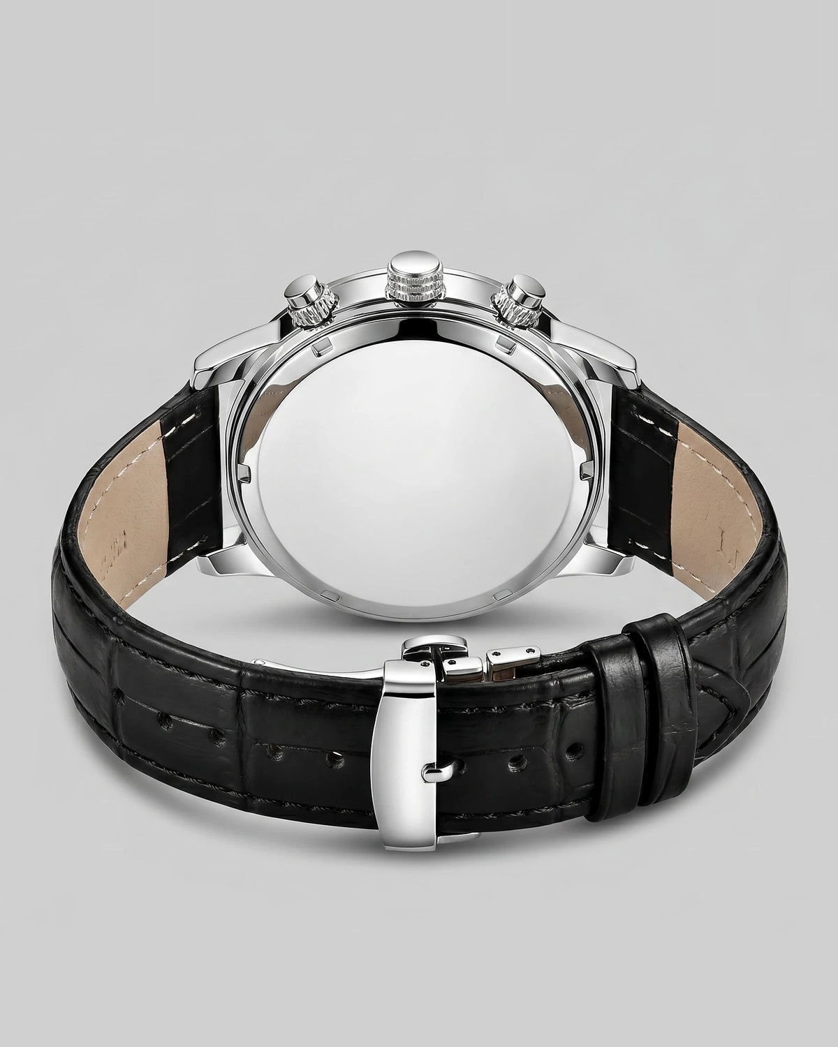 Men's Chronograph Moon Phase Dress Watch Rose Gold Case Brown Leather Strap – Valedrian — view 8