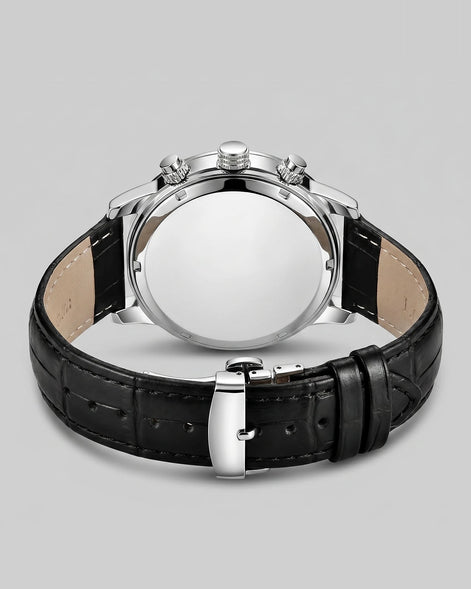 Men's Chronograph Moon Phase Dress Watch Rose Gold Case Brown Leather Strap – Valedrian — view 8