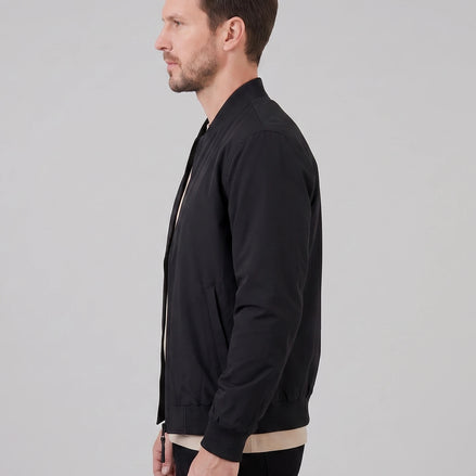 Men's Classic Bomber Jacket Polyester Regular Fit Sizes S–5XL – Valedrian — view 2