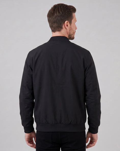 Men's Classic Bomber Jacket Polyester Regular Fit Sizes S–5XL – Valedrian — view 3