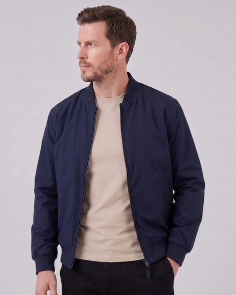 Men's Classic Bomber Jacket Polyester Regular Fit Sizes S–5XL – Valedrian — view 6