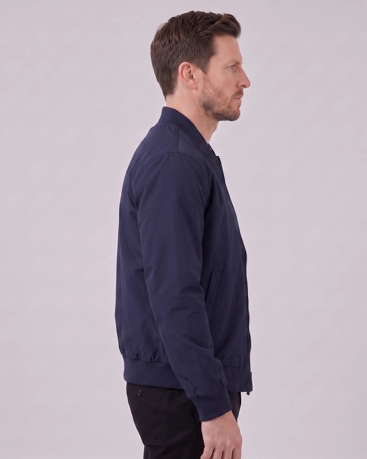 Men's Classic Bomber Jacket Polyester Regular Fit Sizes S–5XL – Valedrian — view 7