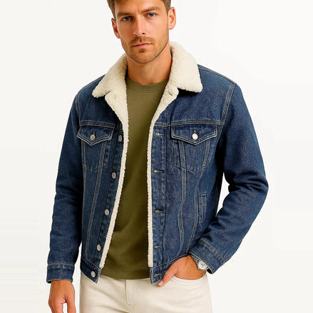 Denim Jacket | Fleece Lined Winter Overshirt